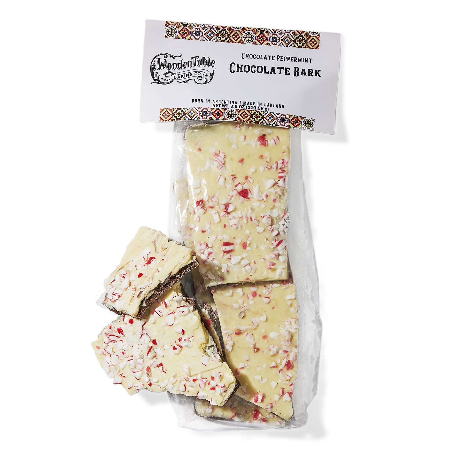 Wooden Table Baking Co, Peppermint Candy Chocolate Bark