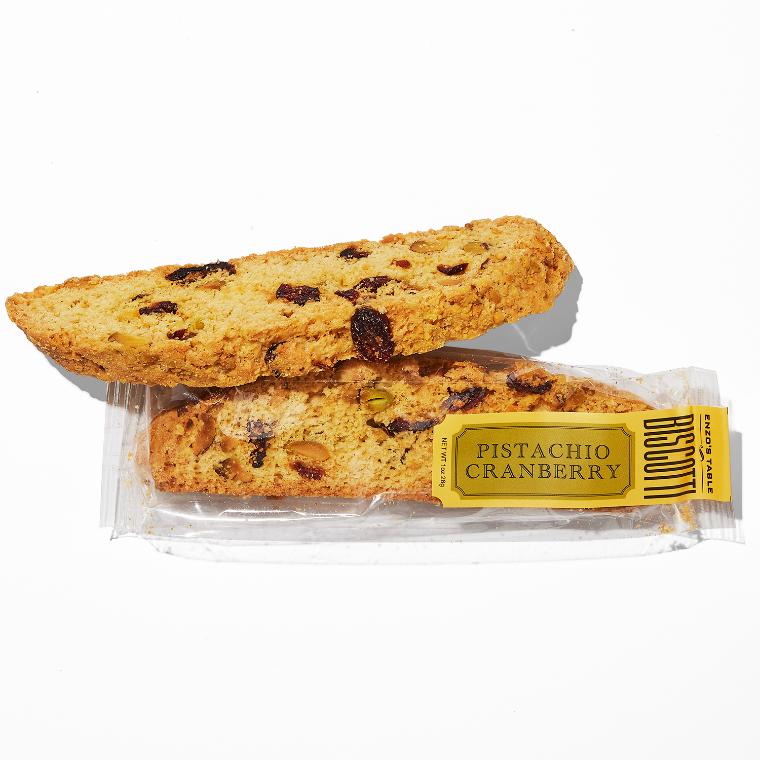 Enzo's Table, Individual Pistachio Cranberry Biscotti