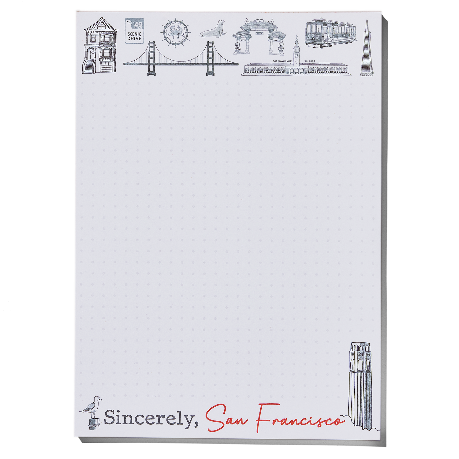 Sincerely SF, Sincerely San Francisco Notepad