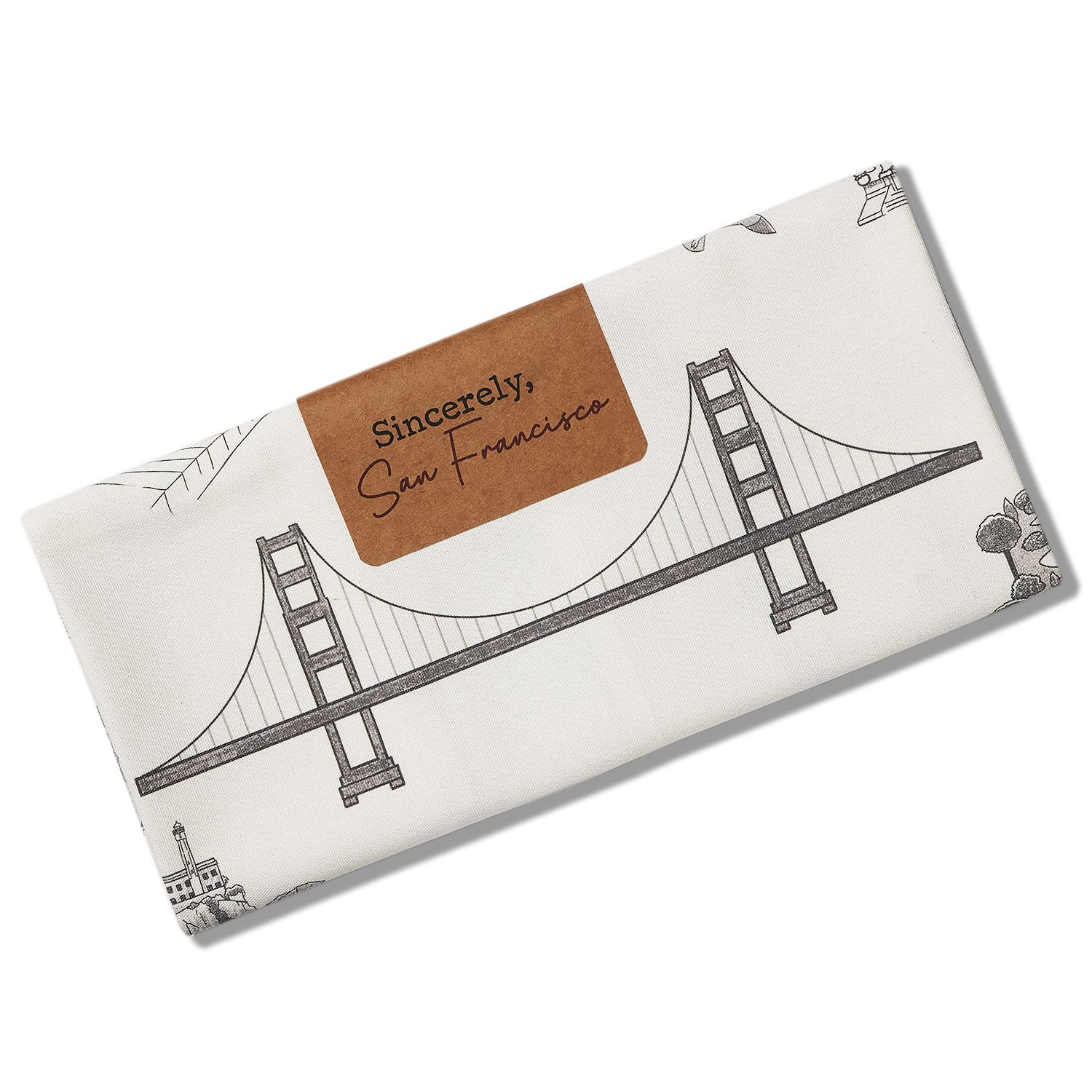 Sincerely SF, 'Sincerely San Francisco' Tea Towel