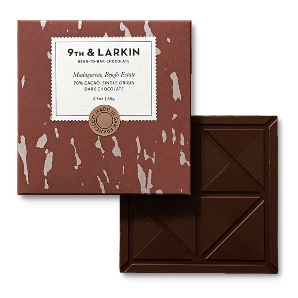 9th & Larkin, Bejofo Estate Madagascar 70% Dark Chocolate