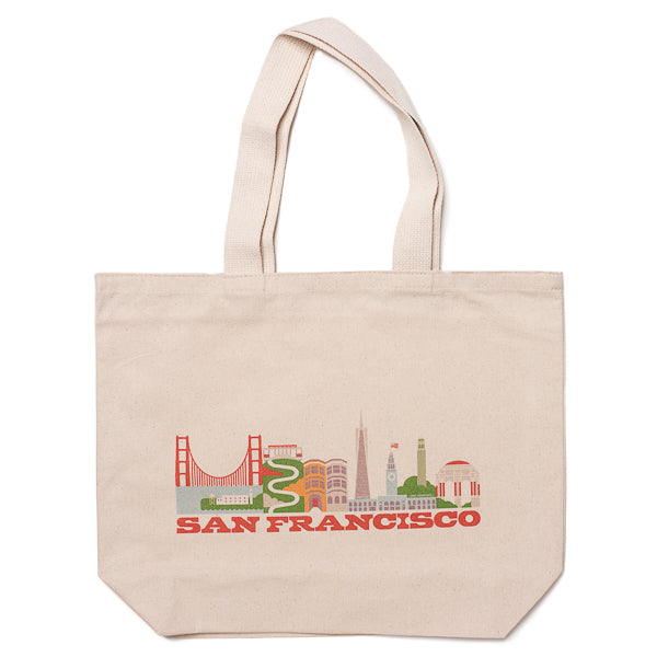 All Good Living, San Francisco Cityscape Large Tote Bag