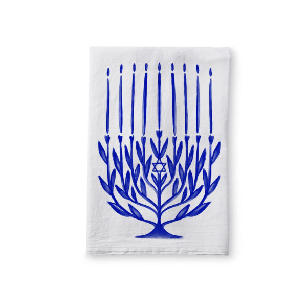 doodles.ink., Happy Hanukkah Tea Towel