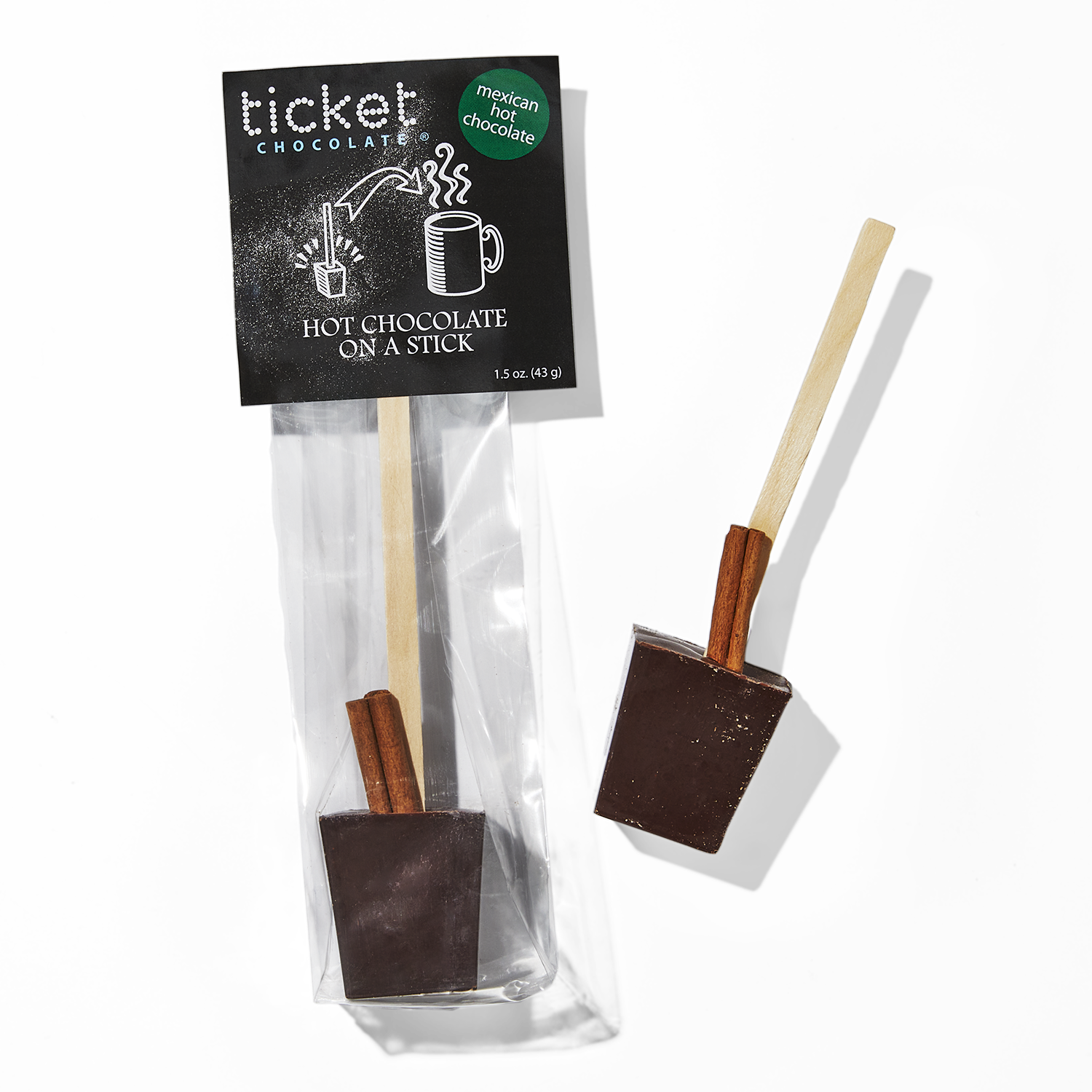 Ticket Chocolate, Mexican Dark Hot Chocolate On A Stick