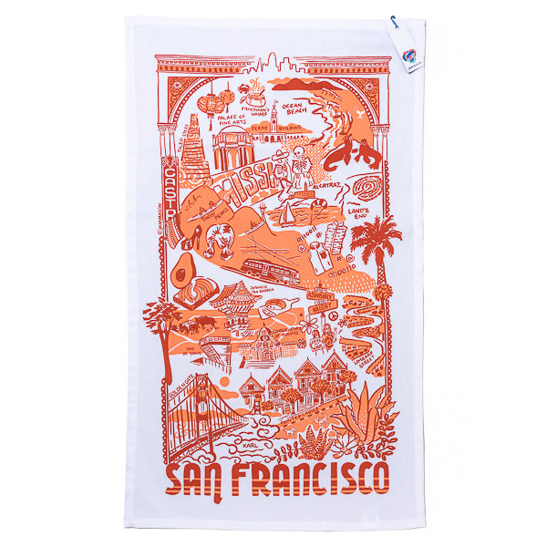 Jean Mason, San Francisco Tea Towel