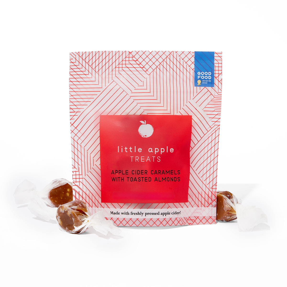 Little Apple Treats, Toasted Almond Apple Cider Caramels
