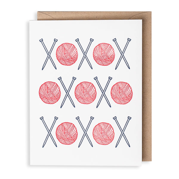 Lucky Bee Press, XOXO letterpress card
