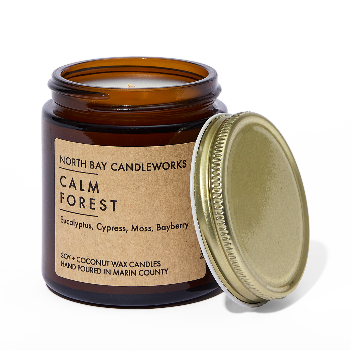 North Bay Candleworks, Calm Forest Small Candle