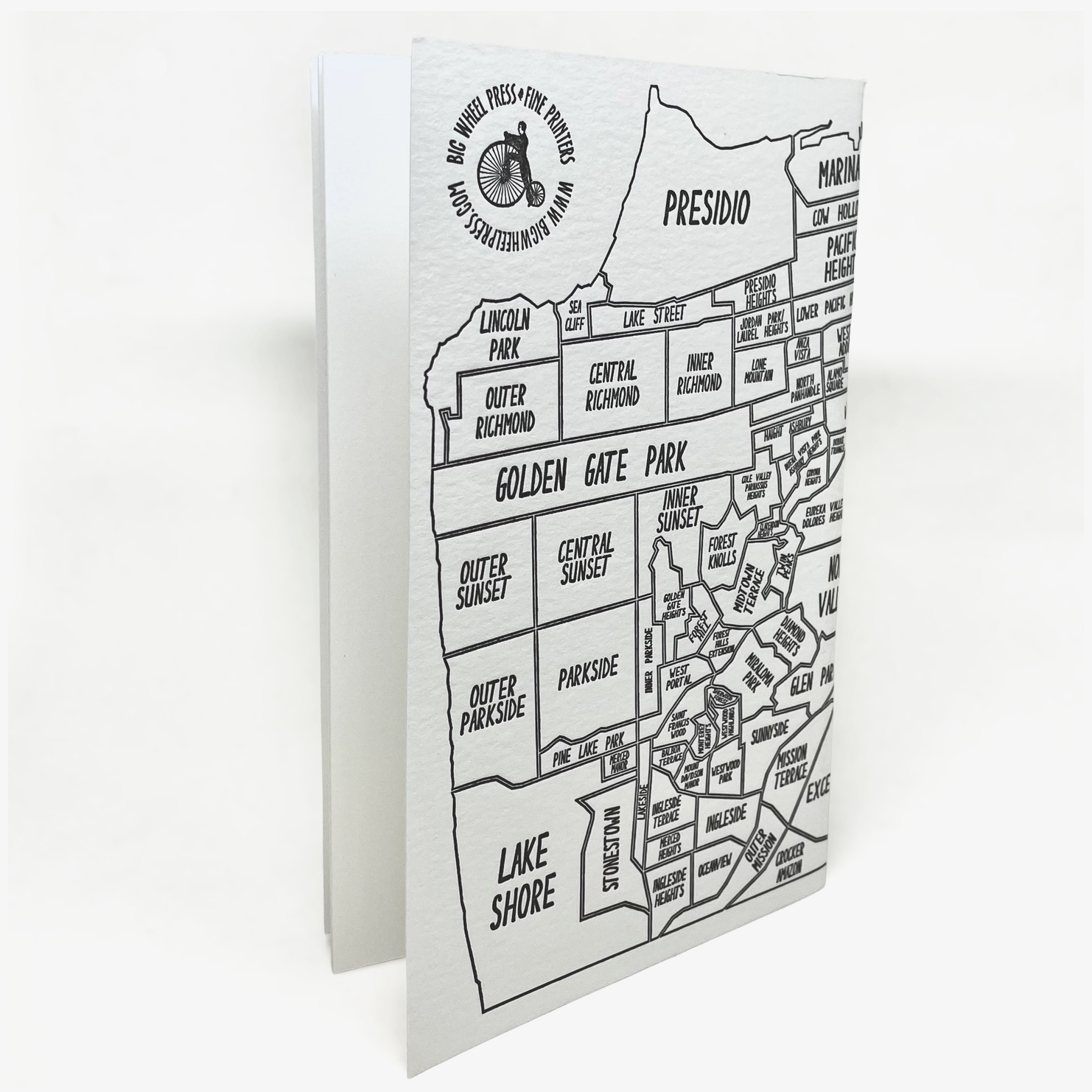 Big Wheel Press, Neighborhoods of San Francisco Notebook