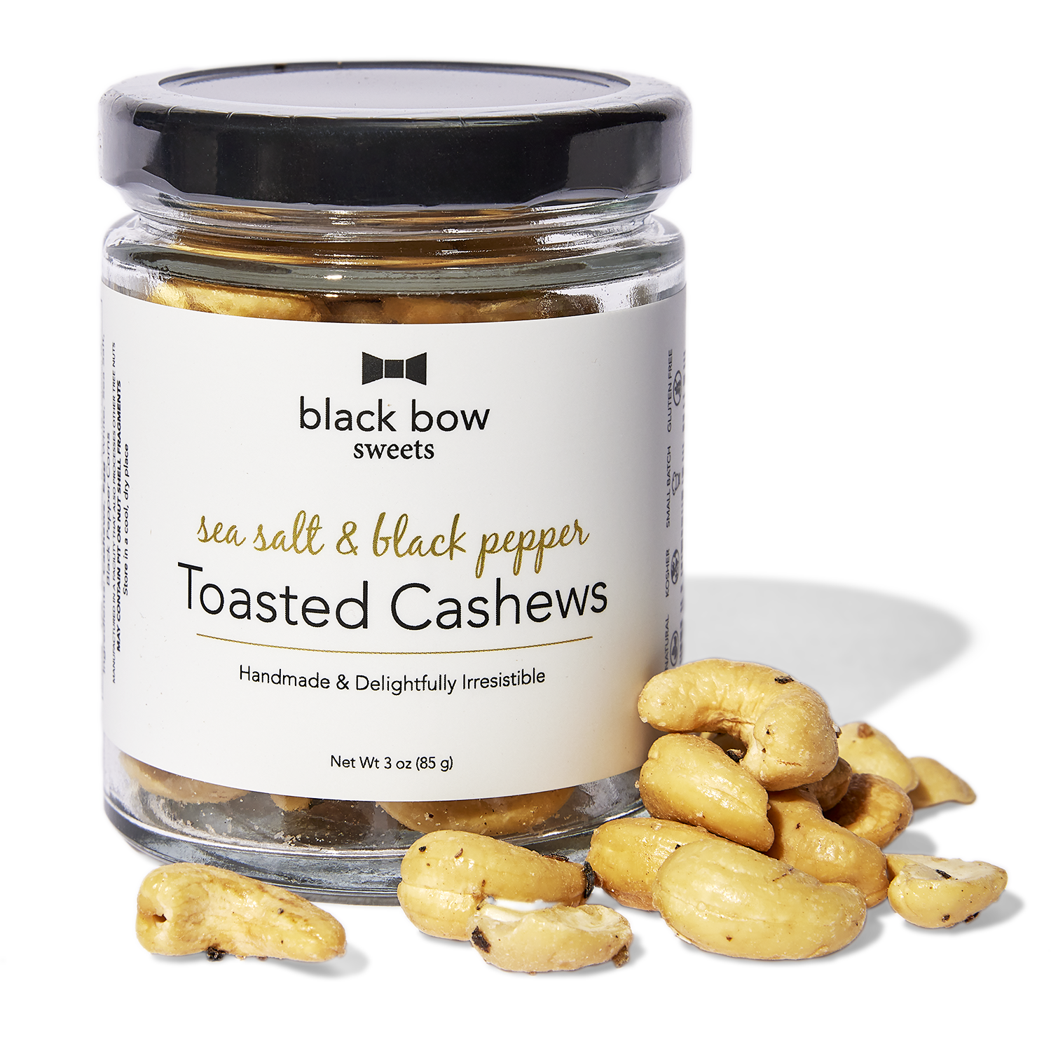 Black Bow Sweets, Sea Salt & Black Pepper Cashews