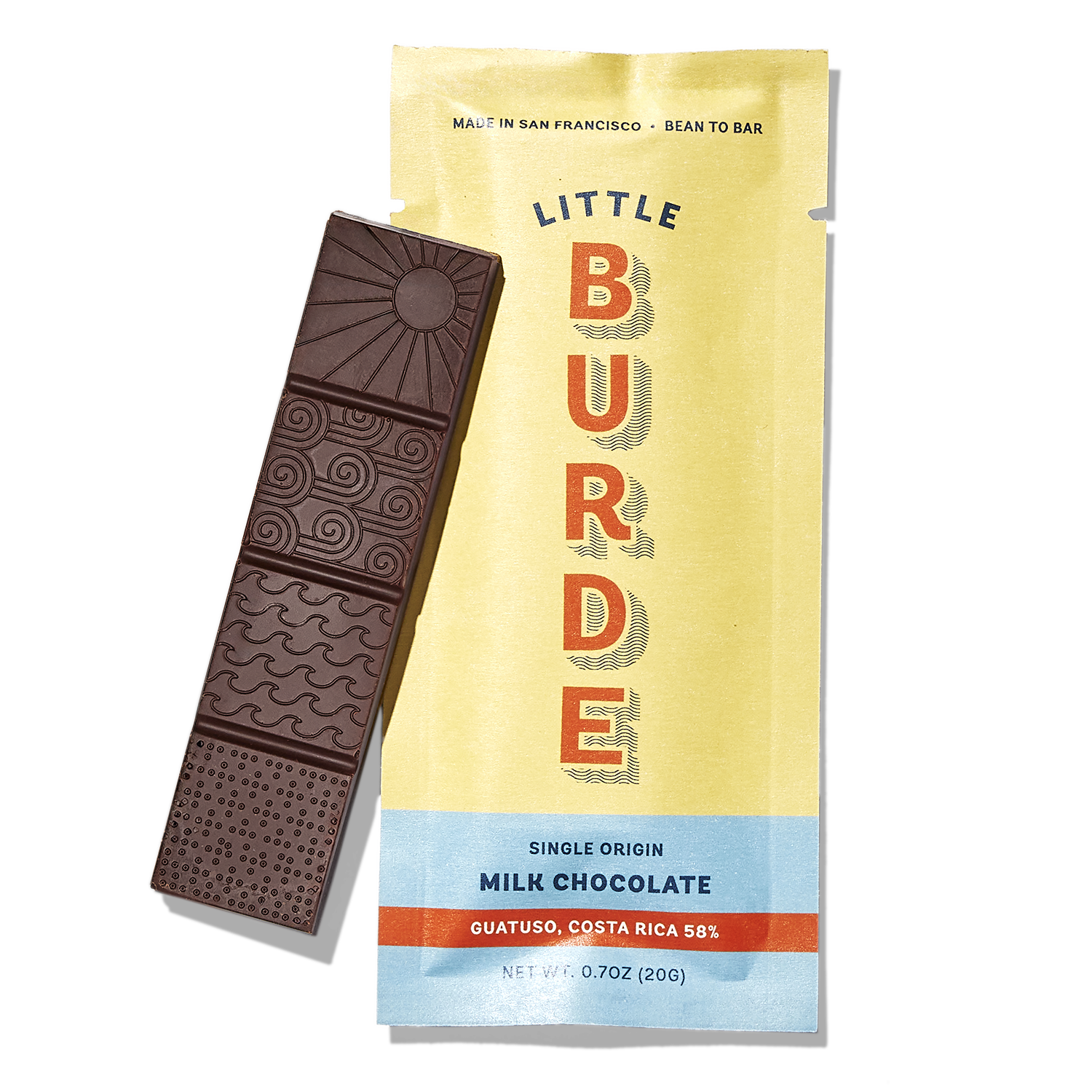 Little Burde, Costa Rica Guatuso 58% Dark Milk Chocolate Mini Bar
