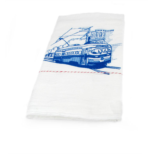 The Heated, F-Market Muni Train Tea Towel