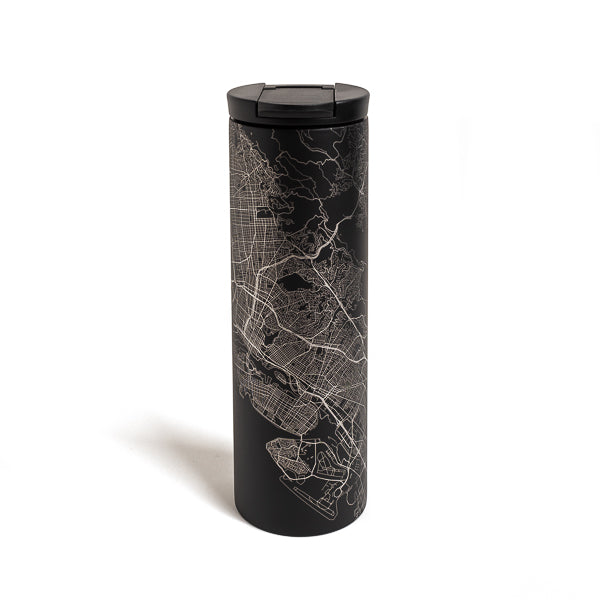 Jace Maps, Oakland Map Tall Black Tumbler