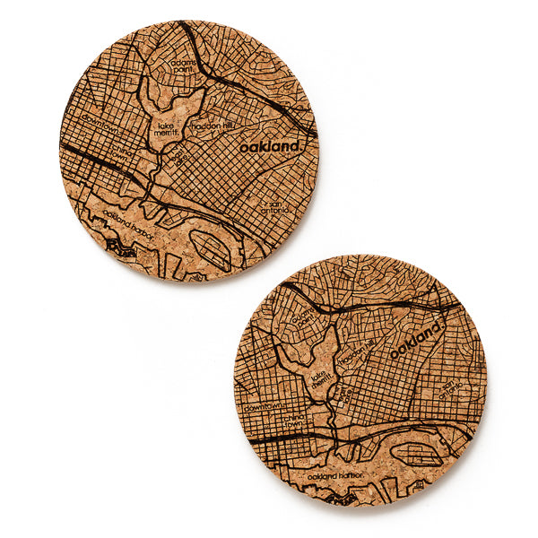 Well Told Designs, Map of Oakland Coasters Pair