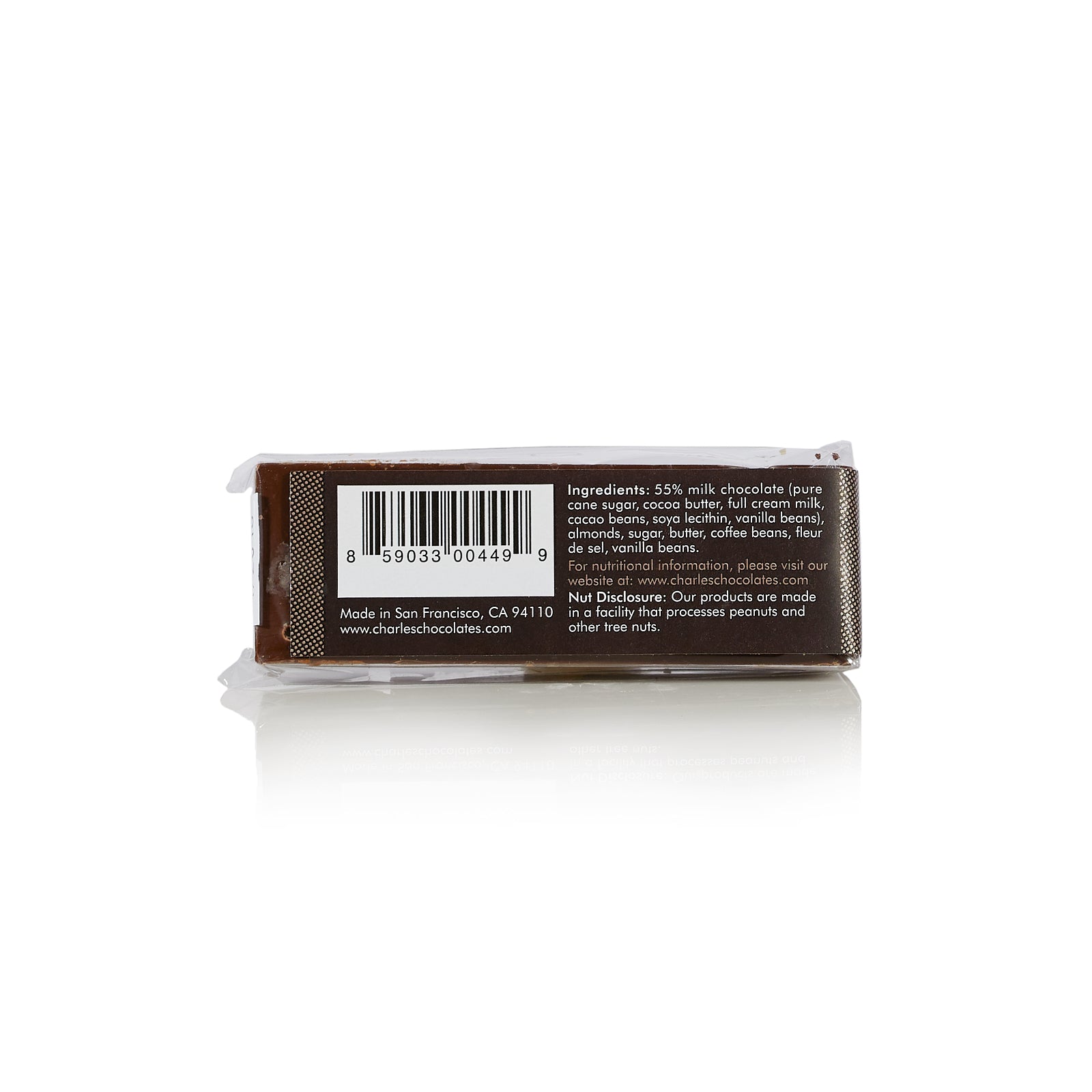 Charles Chocolates, Mini Dark Milk Chocolate Toffee Coffee Bar