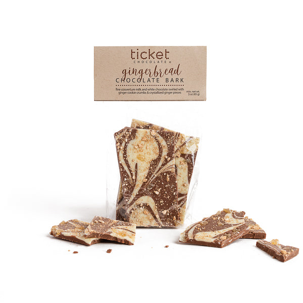 Ticket Chocolate, Gingerbread Chocolate Bark