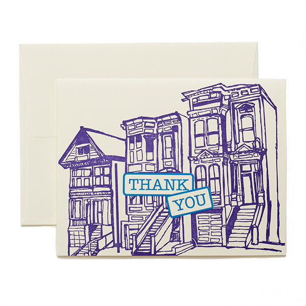 Coffee n Cream Press, Thank You letterpress card