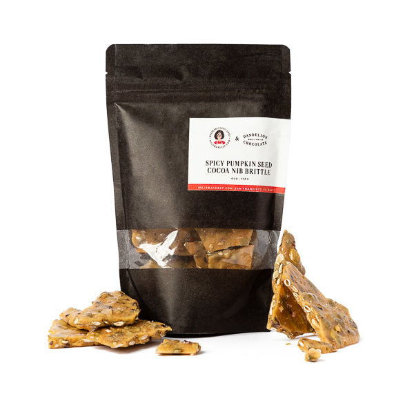 Dandelion Chocolate x Mojo Bakes SF, Vegan Spicy Pumpkin Seed Cocoa Nib Brittle