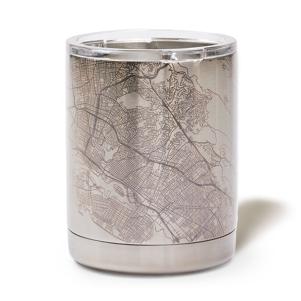 Jace Maps, Oakland Map Short Stainless Steel Tumbler