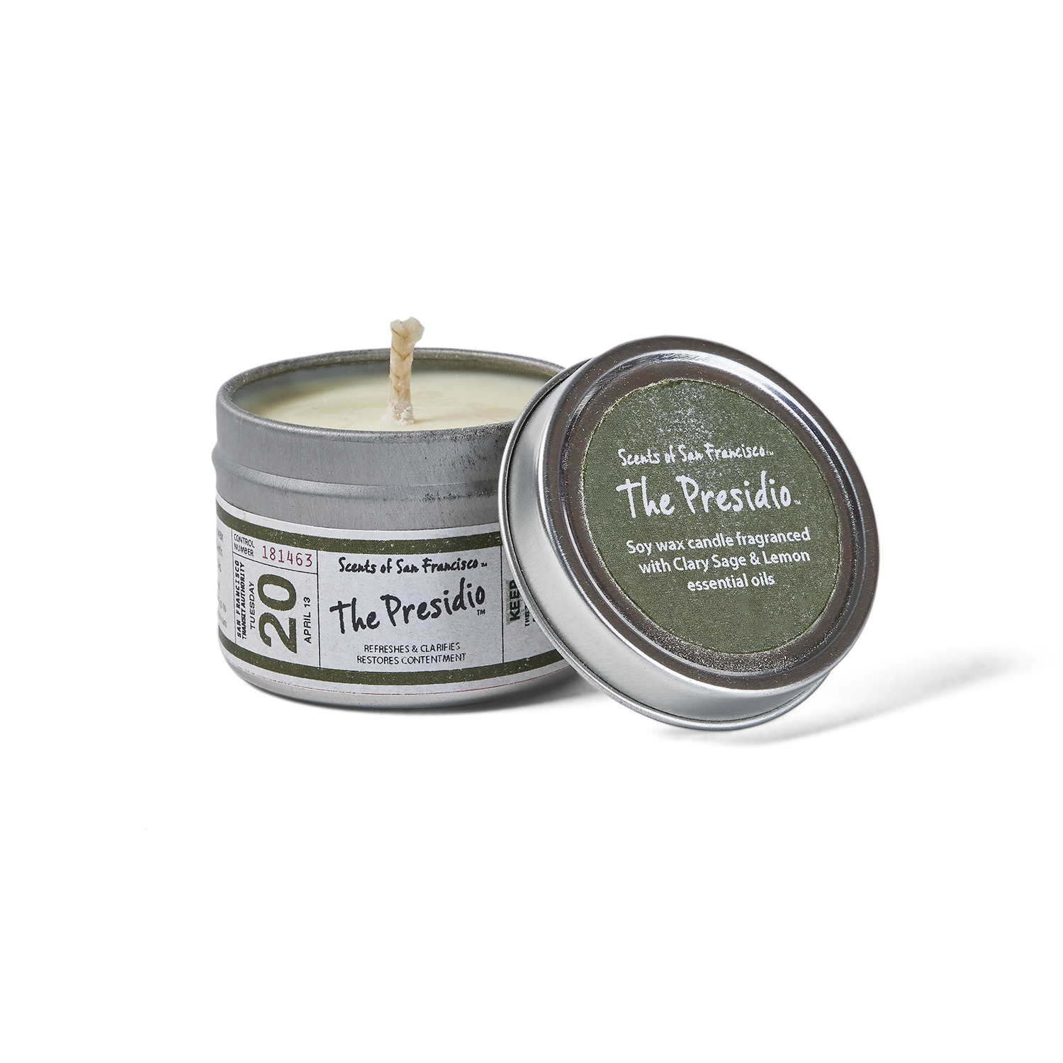 Scents of San Fransisco, Presidio Travel Candle