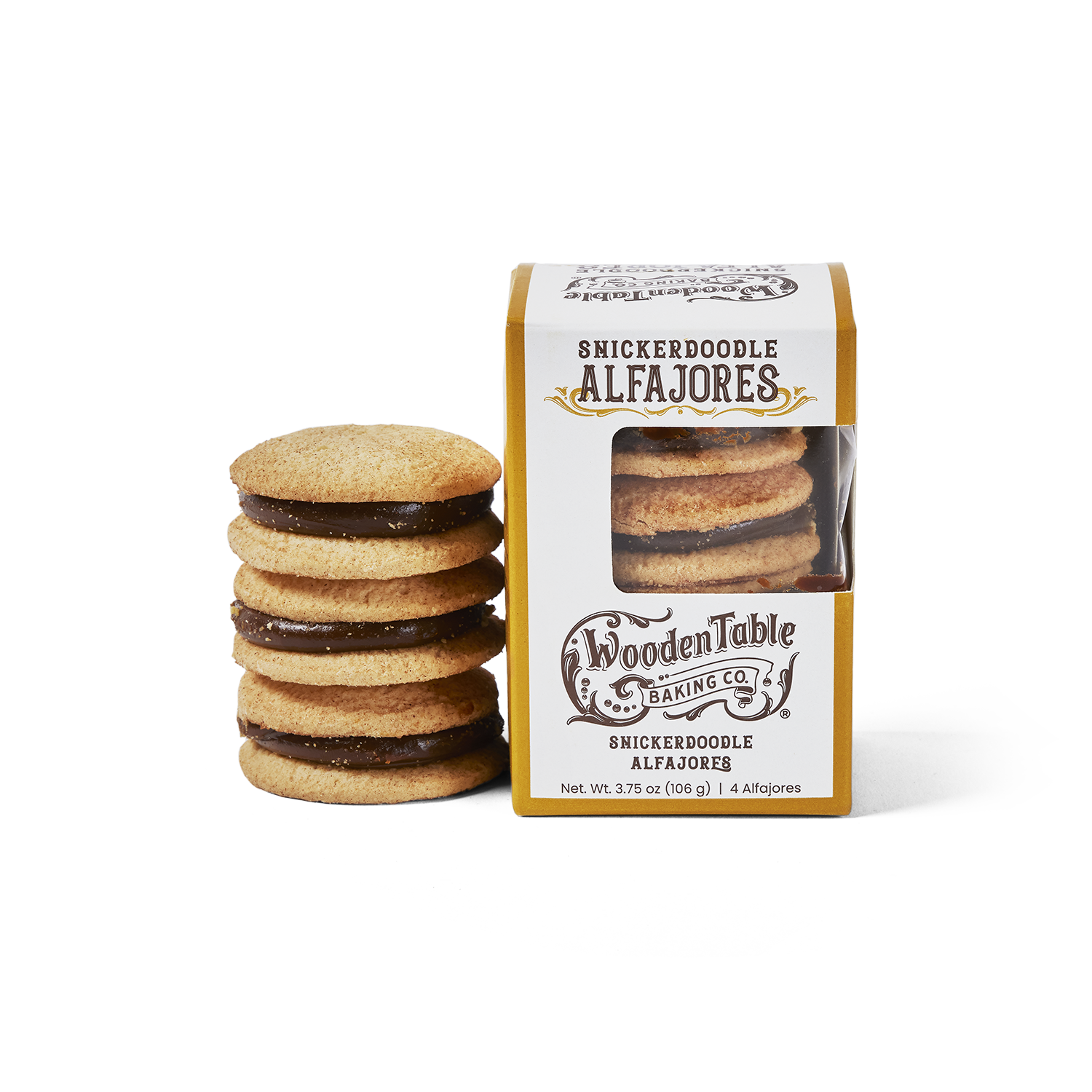 Wooden Table Baking Co, Snickerdoodle Alfajores Cookies