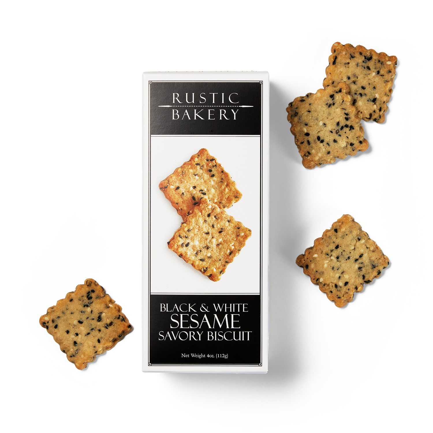 Rustic Bakery, Black & White Sesame Savory Biscuit