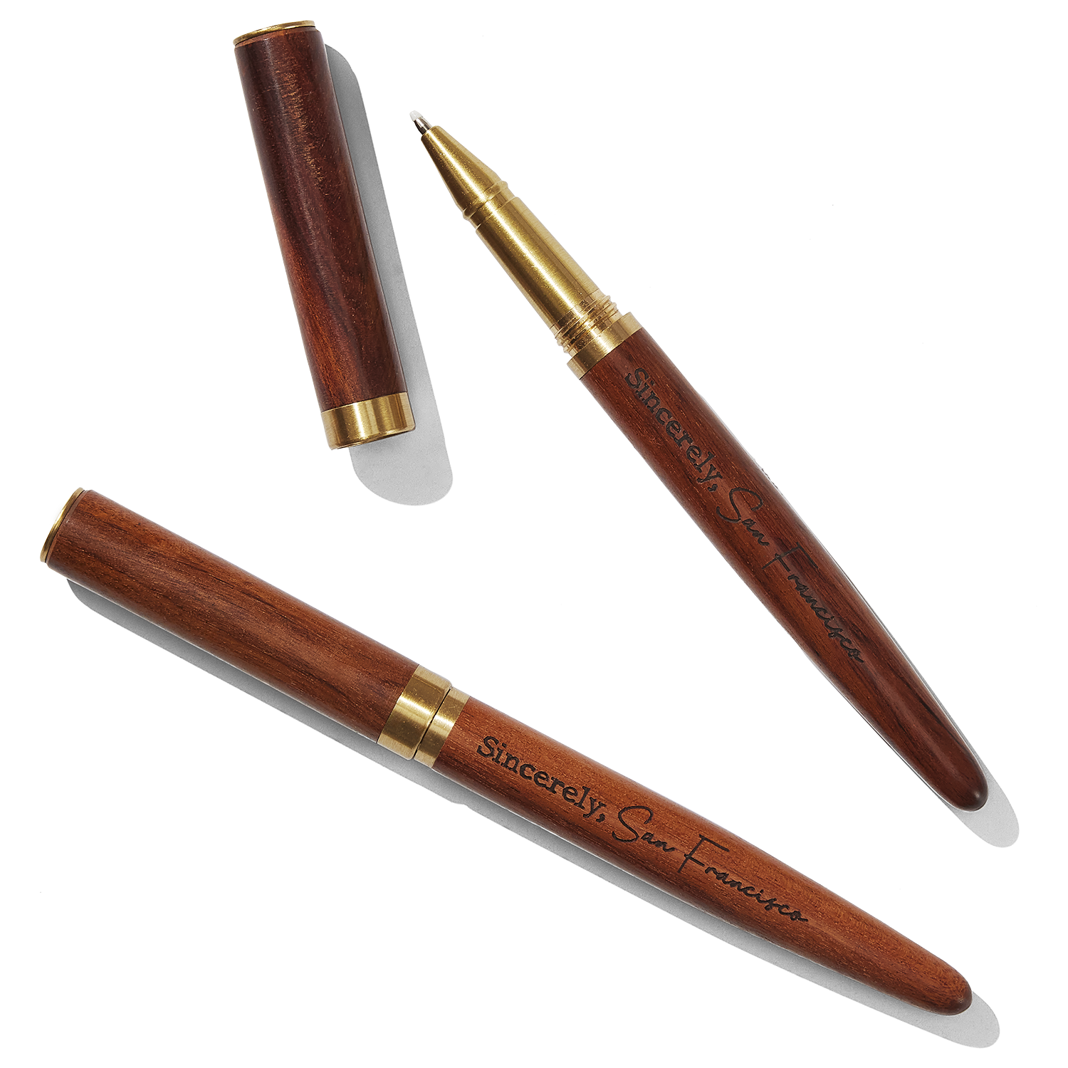 Sincerely Rames Sincerely SF, Sincerely San Francisco Engraved Natural Wood Pen