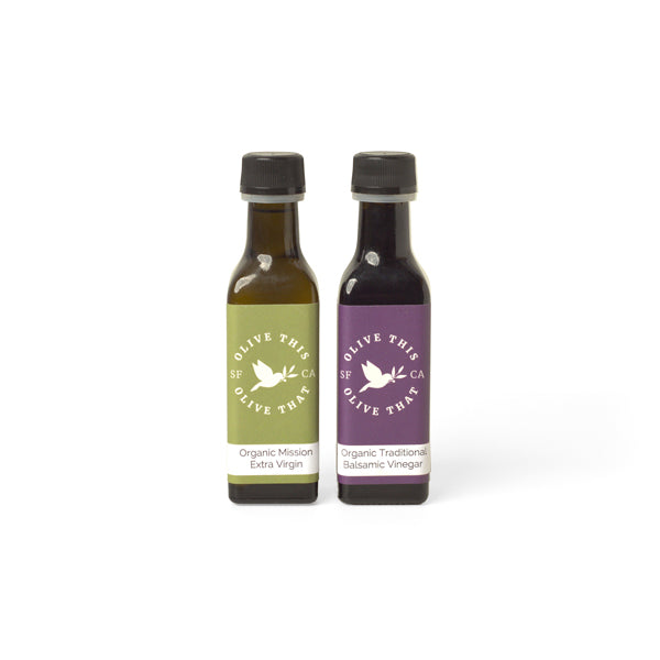 Olive This Olive That, Duo of Mini California Organic Olive Oil & Balsamic Vinegar