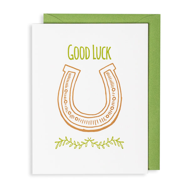 Lucky Bee Press, Good Luck letterpress card