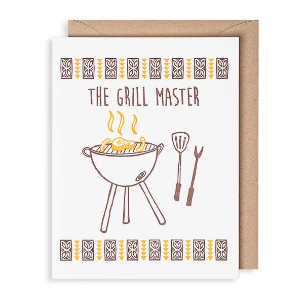 Lucky Bee Press, Grill Master letterpress card