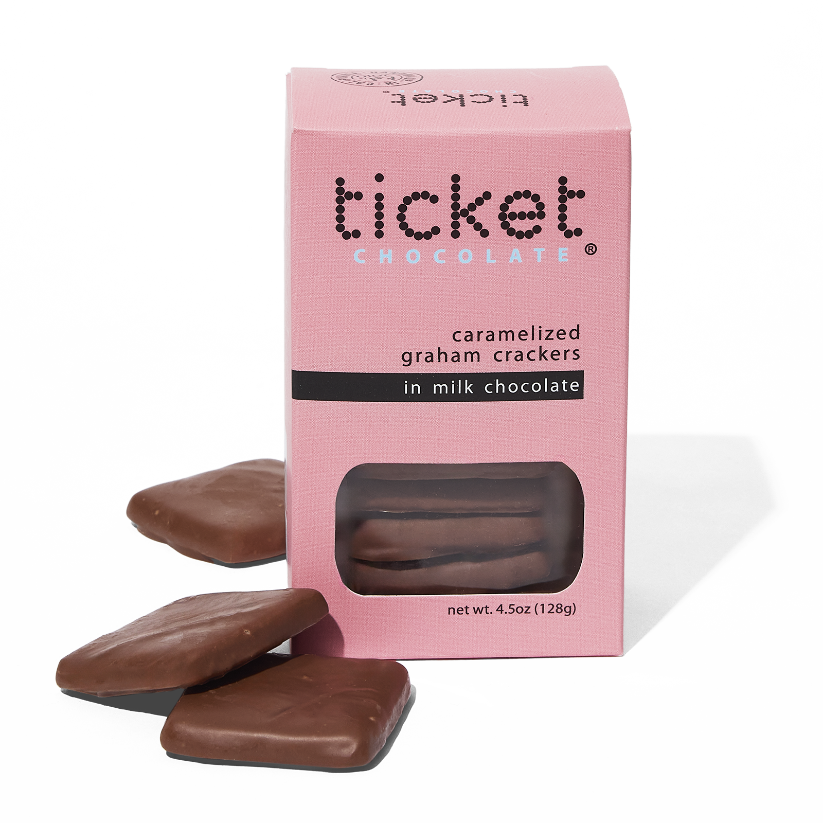 Ticket Chocolate, Milk Chocolate Caramelized Graham Crackers