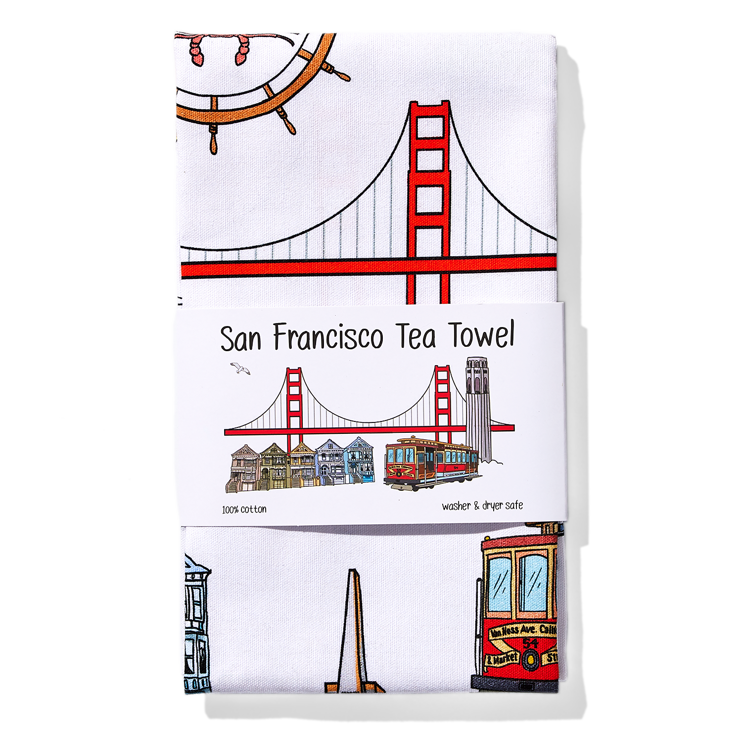 Sincerely SF, San Francisco Tea Towel