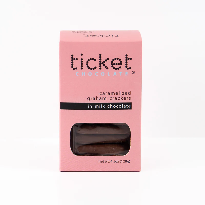 Ticket Chocolate, Milk Chocolate Caramelized Graham Crackers