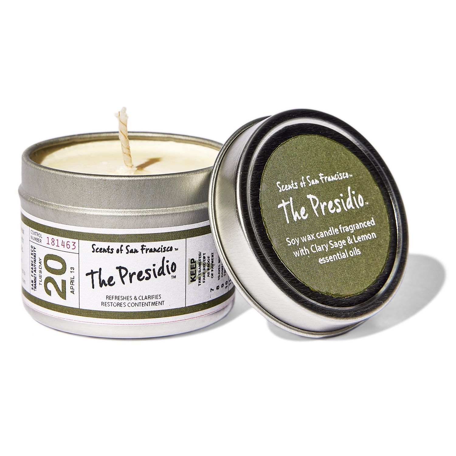 Scents of San Francisco, Presidio Travel Candle