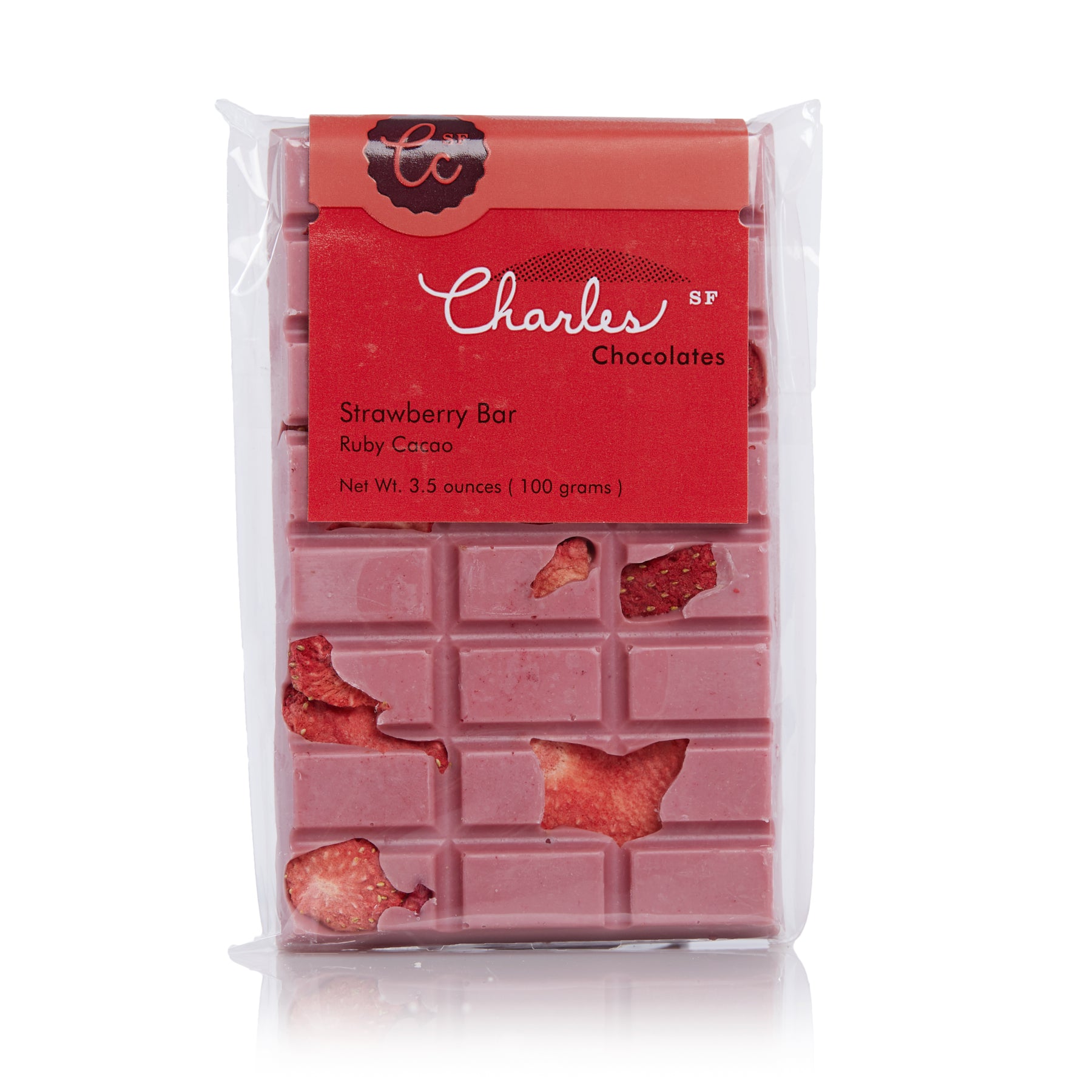 Charles Chocolates, Ruby Cacao Strawberry Bar