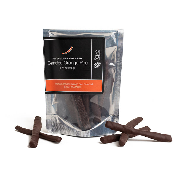 Feve Artisan Chocolatier, Dark Chocolate Candied Orange Peels