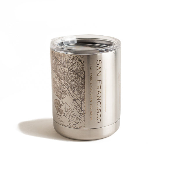 Jace Maps, San Francisco Map Short Stainless Steel Tumbler