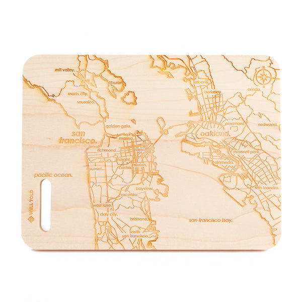 Well Told Design, San Francisco Map Mini Bar Board