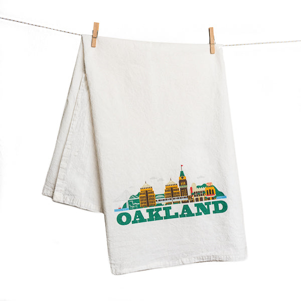 All Good Living, Oakland Cityscape Tea Towel