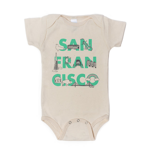 Maptote, 'San Francisco' Baby Onesie