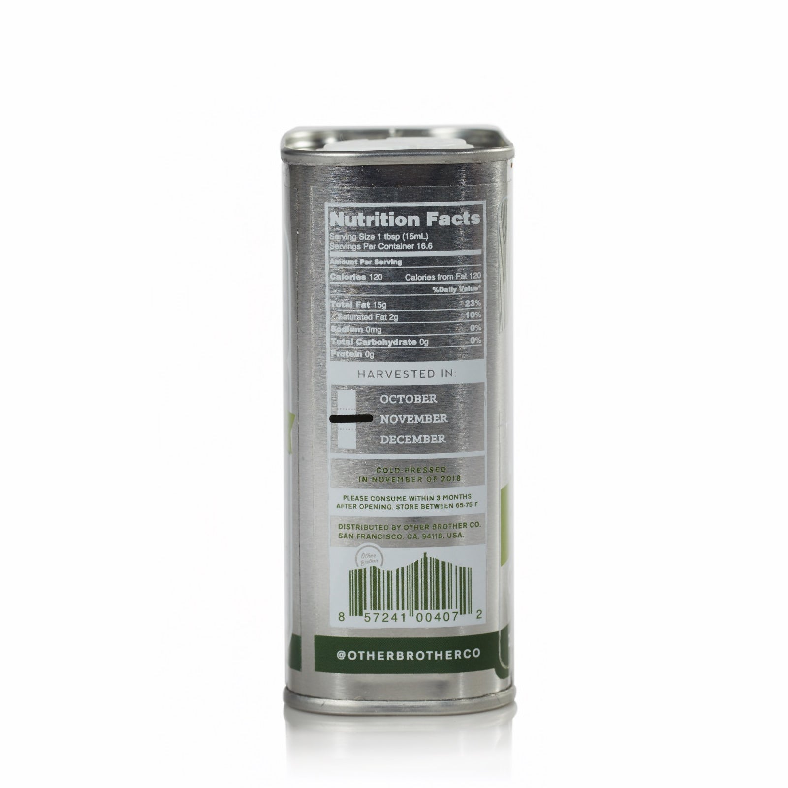 Other Brother, "Shorty" Extra Virgin Olive Oil