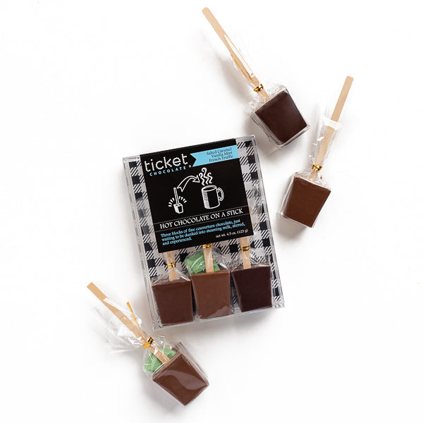 Ticket Chocolate, Hot Chocolate on a Stick Trio