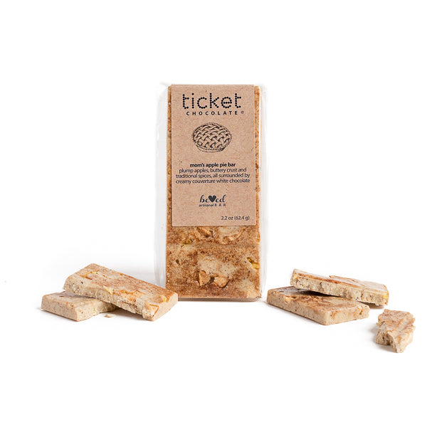 Ticket Chocolate, Mom's Apple Pie White Chocolate Bar