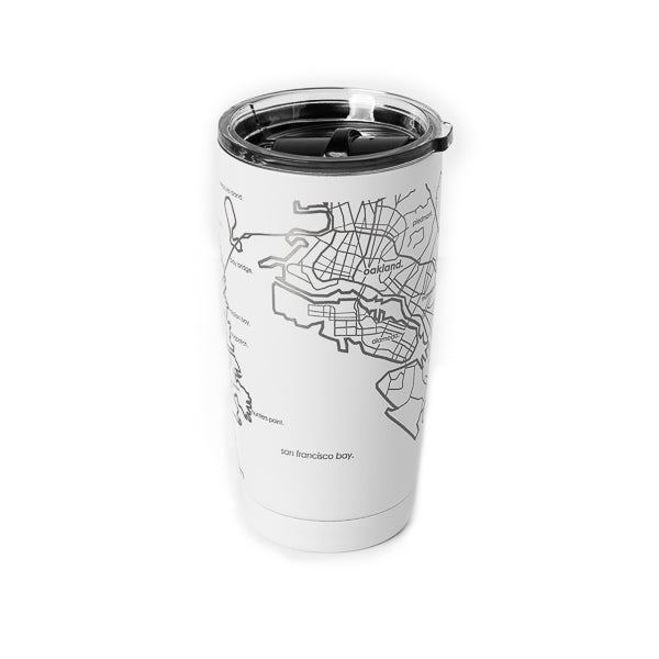 Well Told Design, Map of San Francisco & Oakland Insulated Tumbler