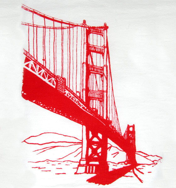 The Heated, Golden Gate Bridge Tea Towel